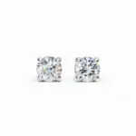 1.0 and 1.01 carat Studs Pair I SI1 Round Shape Diamonds GIA - thumb picture 1