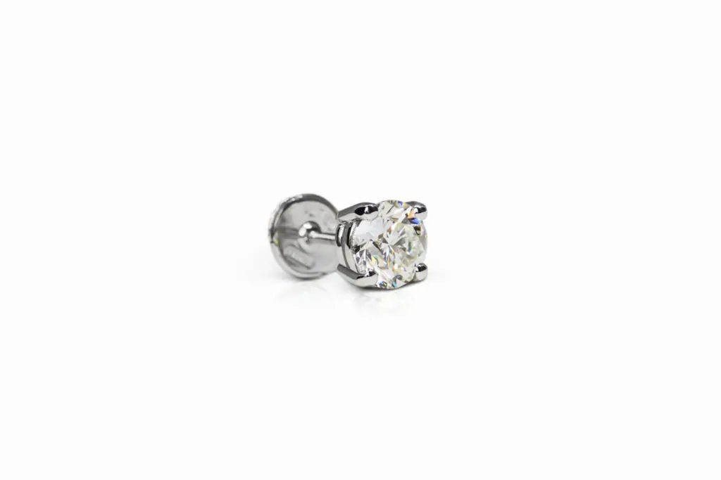 1.0 and 1.01 carat Studs Pair I SI1 Round Shape Diamonds GIA - picture 1