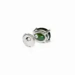 5.97 carat Pair of Studs Oval Shape Verdelite Brazilian Tourmaline - picture thumb 1