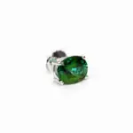 5.97 carat Pair of Studs Oval Shape Verdelite Brazilian Tourmaline - picture thumb 1