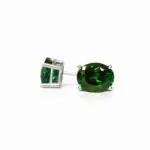 5.97 carat Pair of Studs Oval Shape Verdelite Brazilian Tourmaline - picture thumb 1