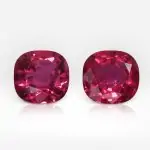 0.62 carat Cushion Shape Pair of Vivid Red Mozambique Ruby - thumb picture 