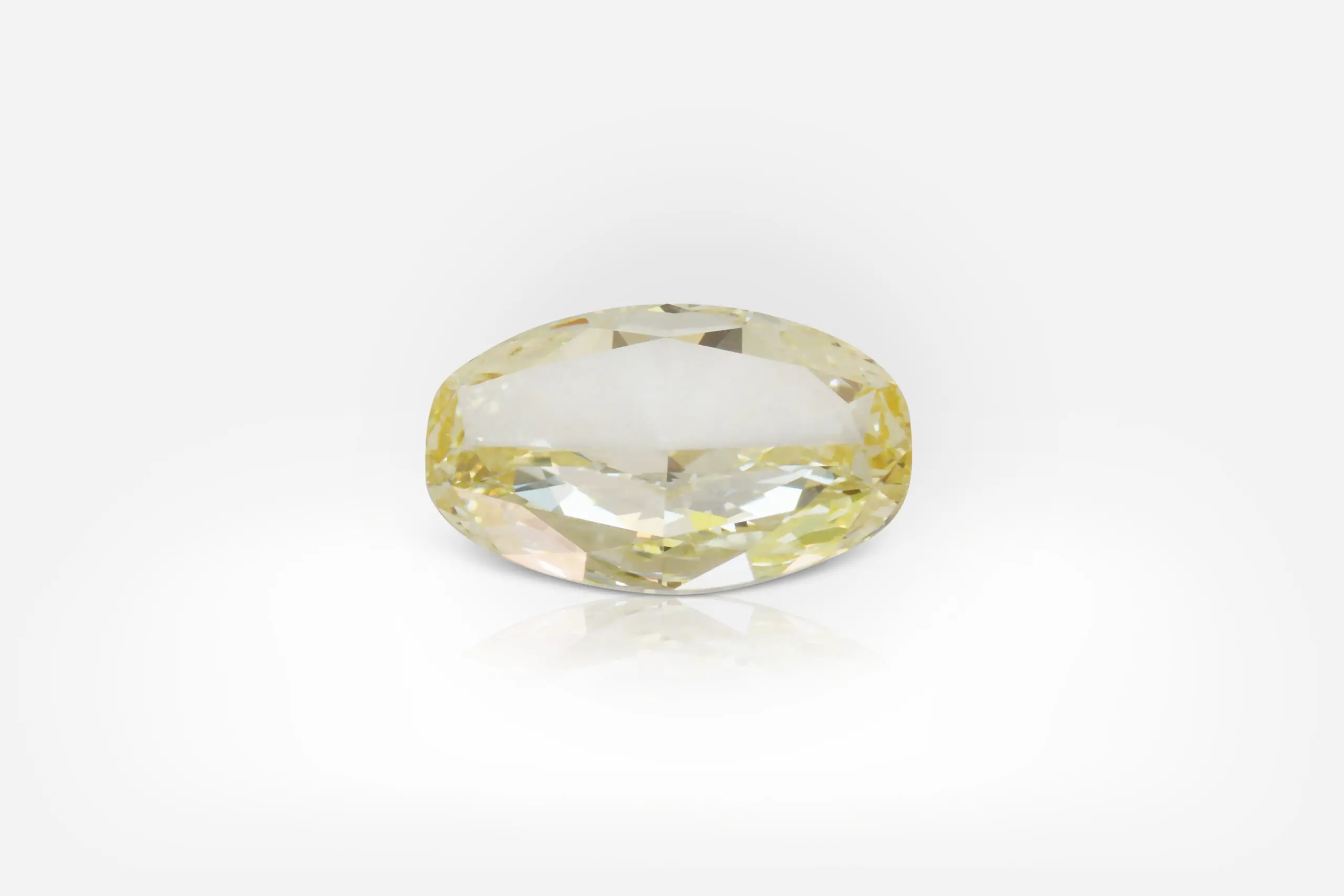 1.58 carat Fancy Yellow VVS2 Oval Shape Diamond GIA - picture 1