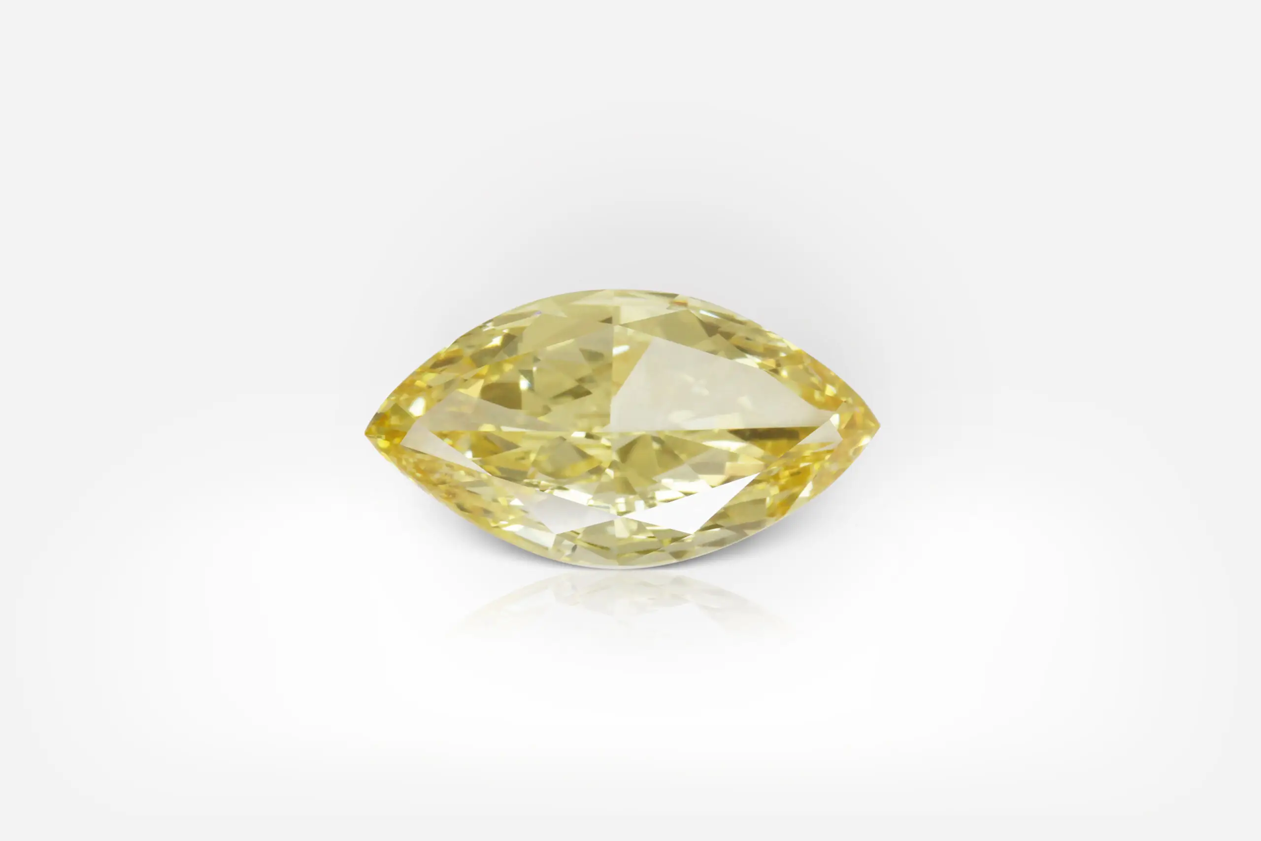 1.02 Carat Fancy Vivid Yellow IF Marquise Shape Diamond GIA - picture 1