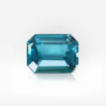 3.07 carat Zircon Intense Blue Emerald Shape - thumb picture 