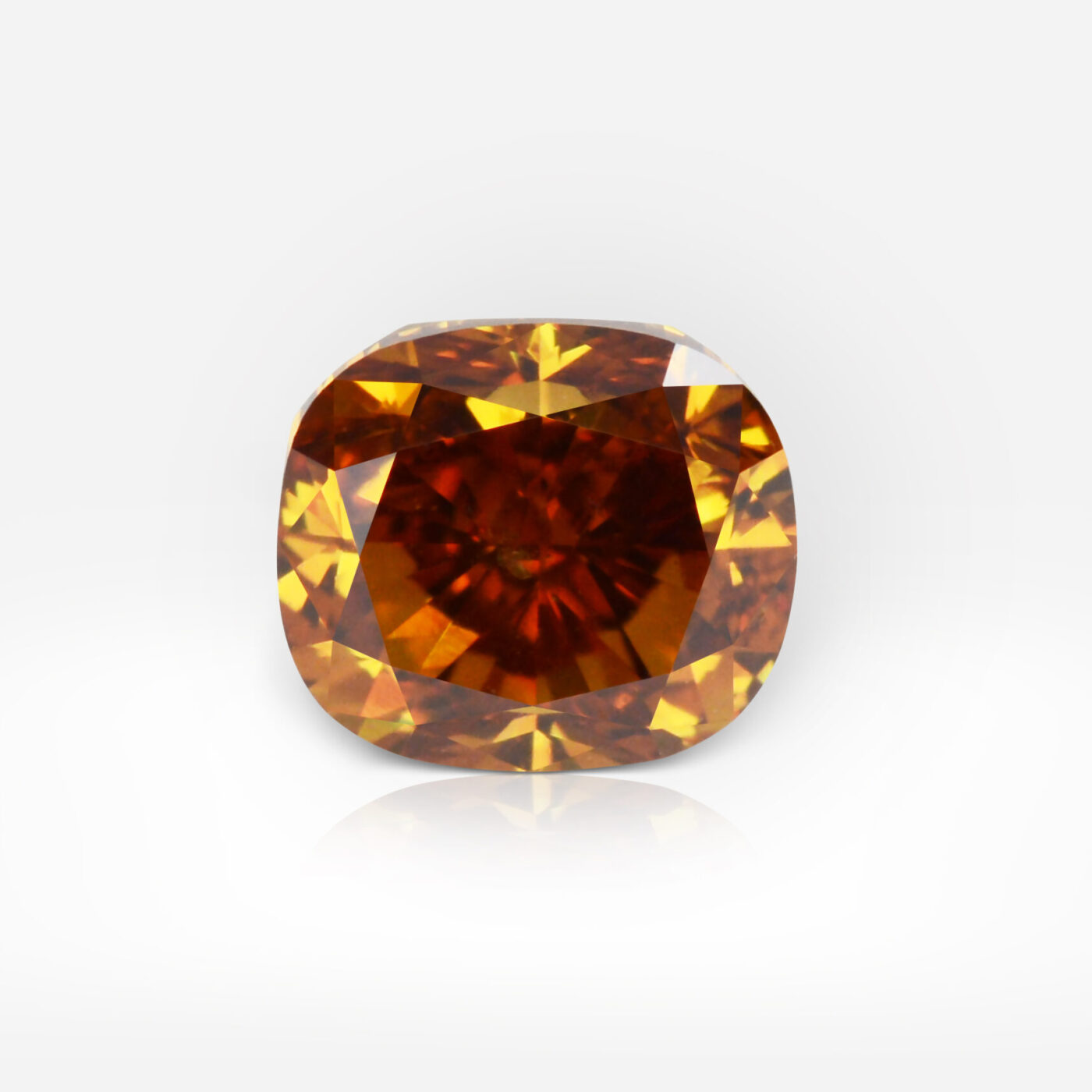 0.51 Carat Fancy Deep Brown-Orange SI2 Cushion Shape Diamond GIA | 4.61 x 4.02 x 3.03 - picture 1