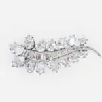 Platinum and Diamond Pear Shape Brooch Harry Winston - thumb picture 1