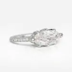 3 carat G VVS2 Marquis shape Diamond Ring GIA - picture thumb 1