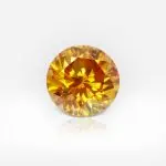 0.18 Carat Fancy Deep Yellow Orange Round Brilliant Shape Diamond GIA - thumb picture 