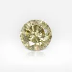 1.71 Carat Fancy Greenish Yellow Round Shape Diamond - thumb picture 