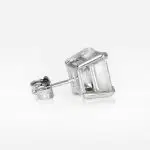 5.01 and 5.05 Carat Pair of G color Square Emerald Cut Shape Diamond Studs GIA - picture thumb 1