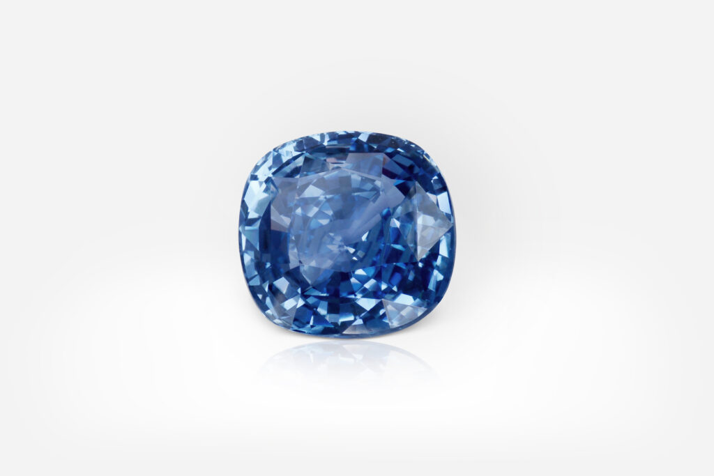 29.13 carat Blue Cushion Shape Sri Lanka Sapphire GRS