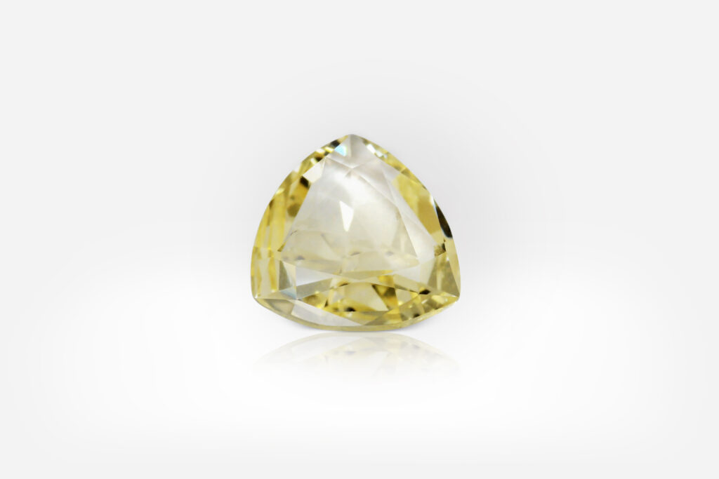 1.95 carat Yellow Trillion Shape Sri Lanka Sapphire - picture 1