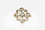 6.25 g 18k Gold and 1 ct Diamond Brooch - thumb picture 