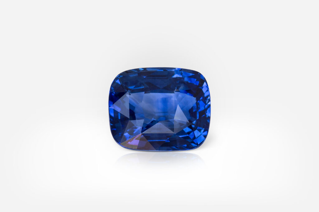 6.07 carat Blue Cushion Shape Sri Lanka Sapphire GRS