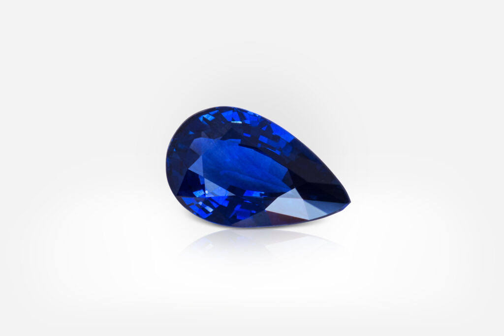 6.09 carat Blue Pear Shape Sri Lanka Sapphire GRS