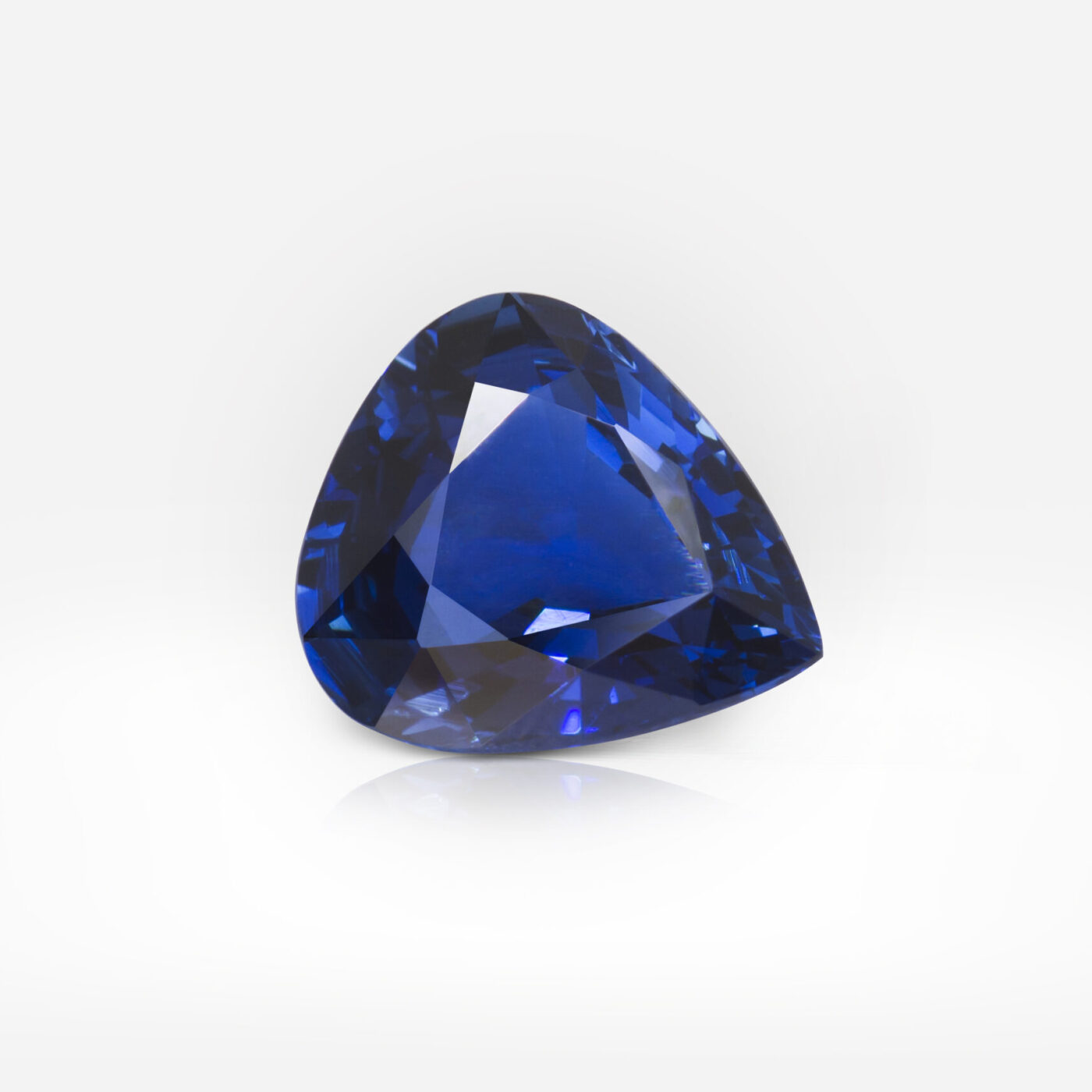 6.35 carat Vivid to Deep Blue Pear Shape Sri Lanka Sapphire GRS - picture 1