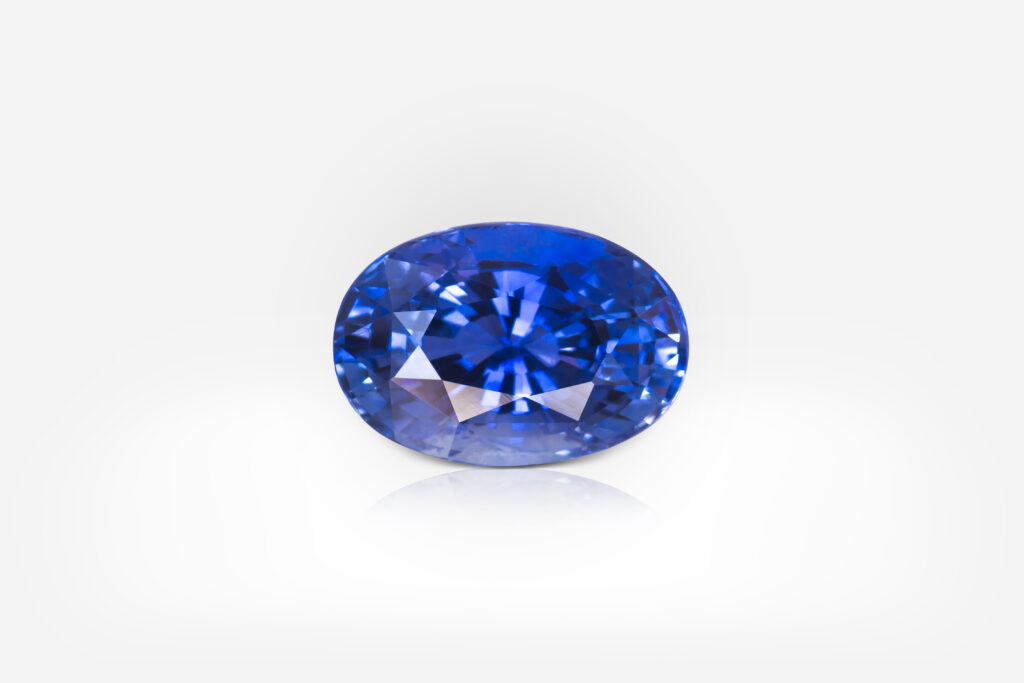 6.80 carat Blue Oval Shape Sri Lanka Sapphire GRS