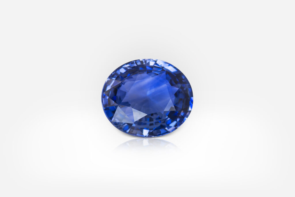 6.88 carat Blue Oval Shape Sri Lanka Sapphire GRS