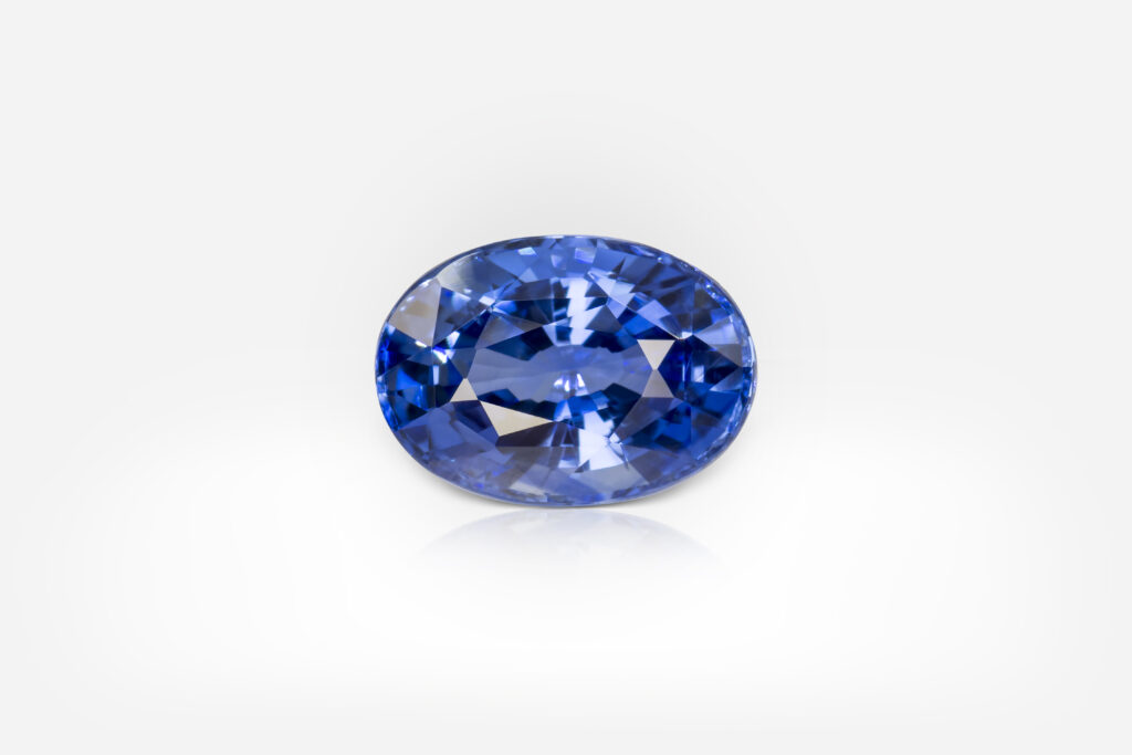 7.38 carat Blue Oval Shape Sri Lanka Sapphire GRS