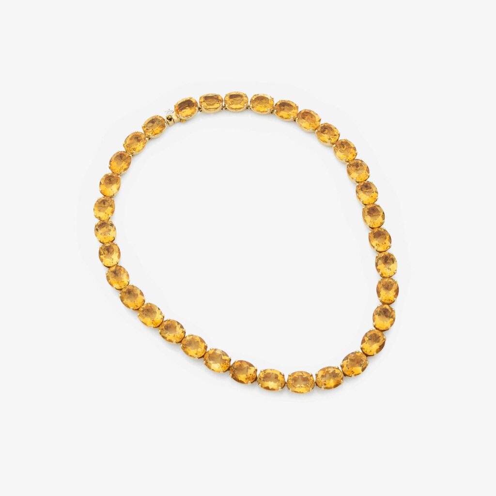 H. Stern Citrine Gold Star Necklace