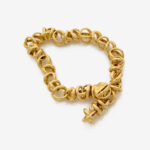 Fred 18K Gold Interlocking Cross Link Bracelet - thumb picture 1