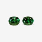5.97 Carat Pair Of Studs Oval Shape Verdelite Brazilian Tourmaline