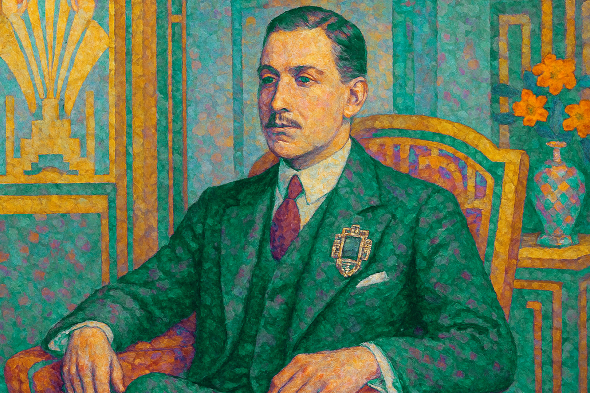 Art Deco Man Illlustration