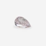 3.31 Carat Fancy Light Pink Pear Modified Brilliant Natural Diamond GIA on Gray Background