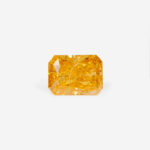 1.02 Ct Fancy Intense Yellow-Orange Cut-Cornered Modified Brilliant Natural Diamond GIA