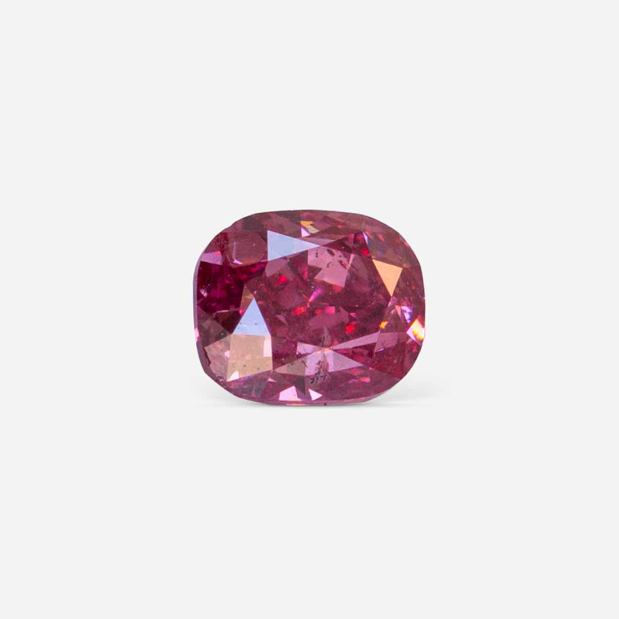 0.22 Ct Fancy Deep Pink Cushion Modified Brilliant Natural Diamond