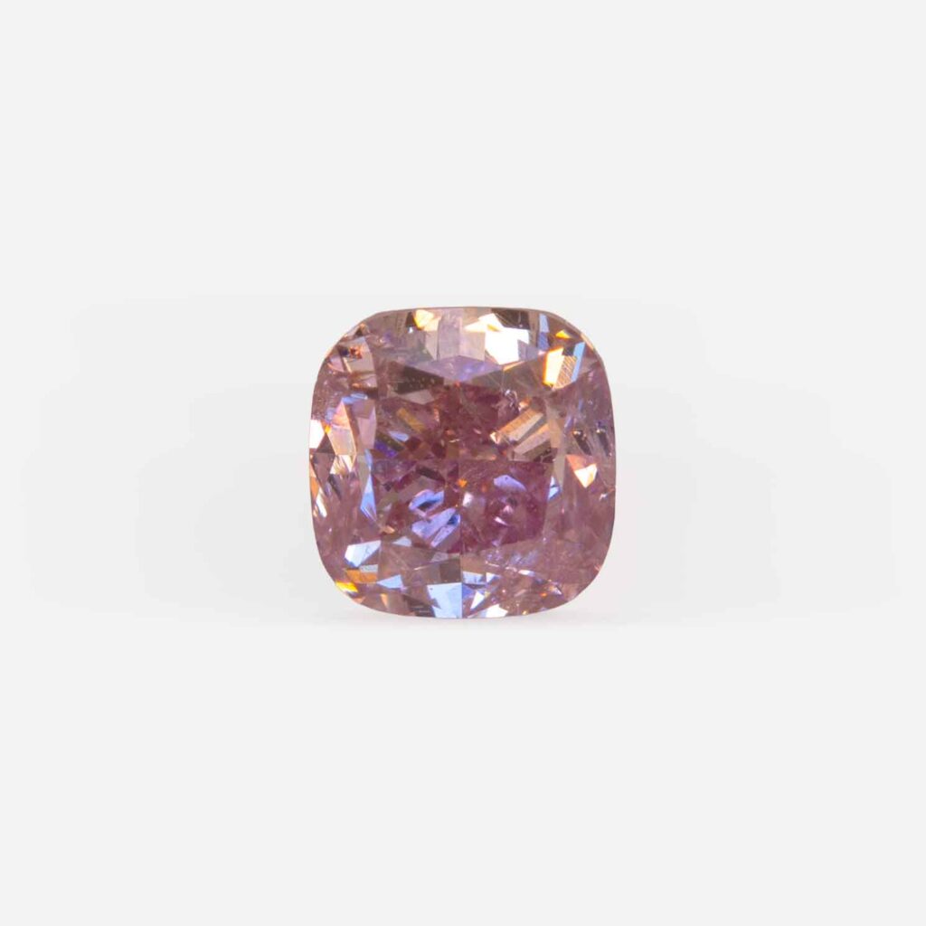 0.50 Ct Fancy Purplish Pink Cushion Modified Brilliant Natural Diamond
