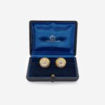 Buccellati Two-Color 18K Gold Earclips in box