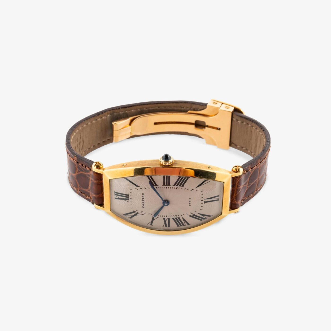 Cartier Tonneau Paris Handwound 18K Yellow Gold Watch, 1990 - picture 9