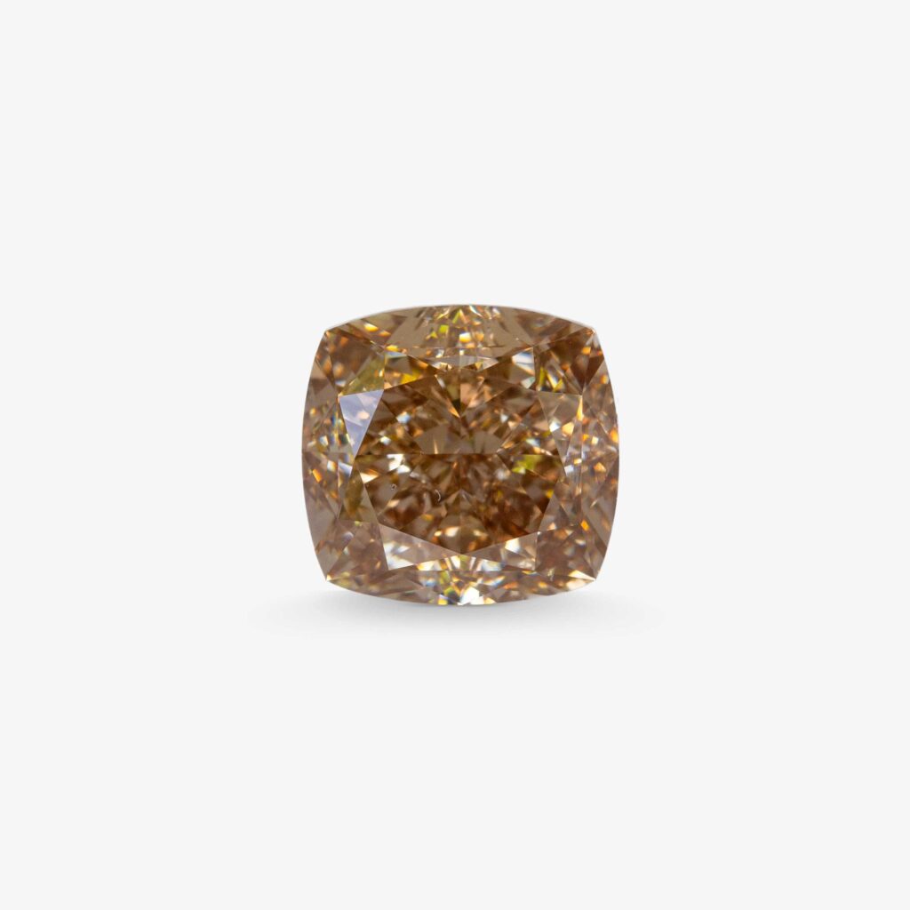 7.02 Ct Fancy Yellowish Brown SI1 Cushion Modified Brilliant Diamond — GIA Certified