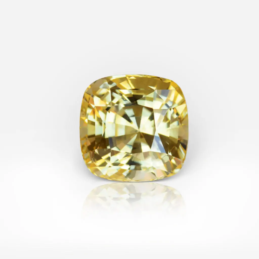 6,50 carat Cushion Shape Sri Lankan Yellow Sapphire