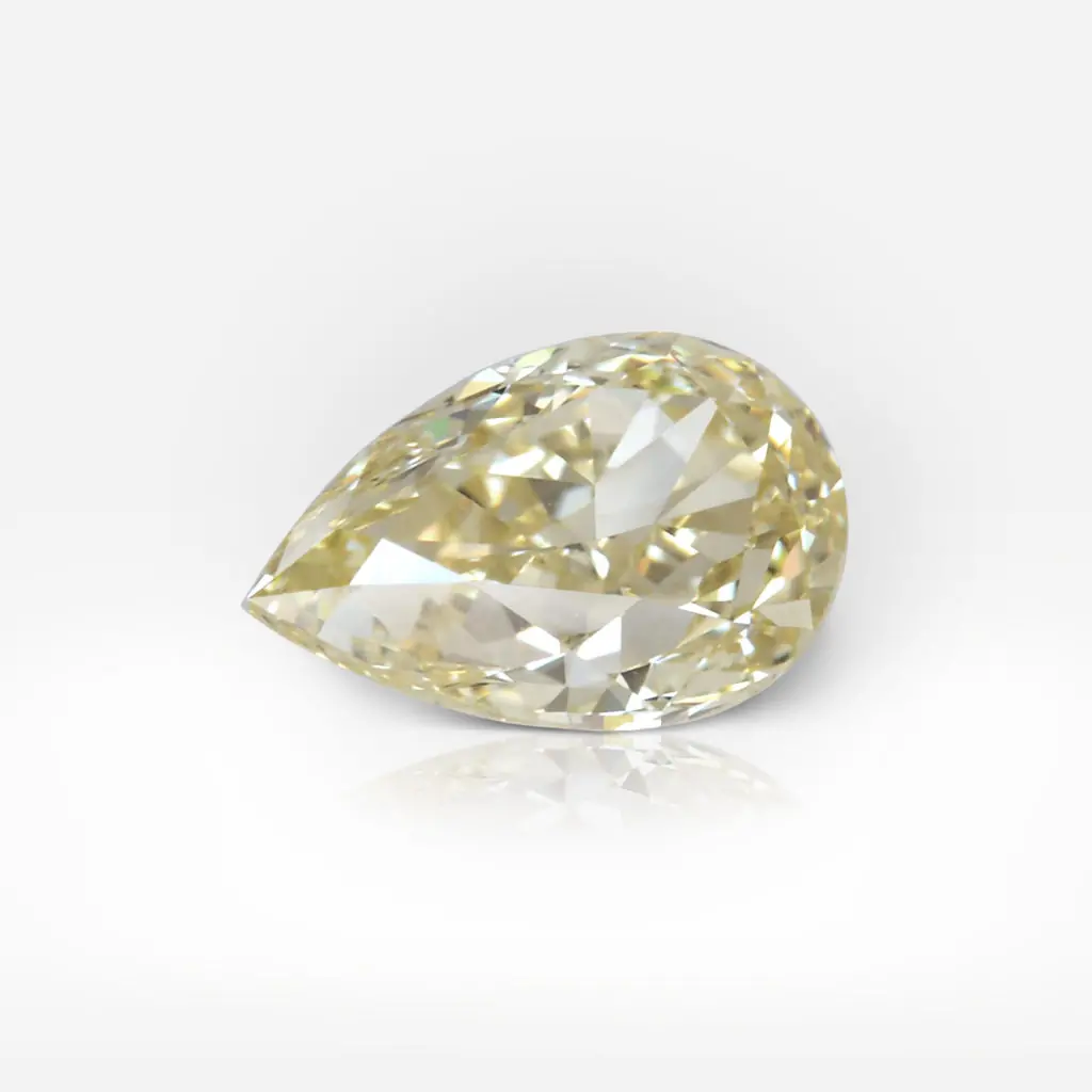 1.00 carat Fancy Light Yellow VS1 Pear Shape Diamond GIA - picture 1