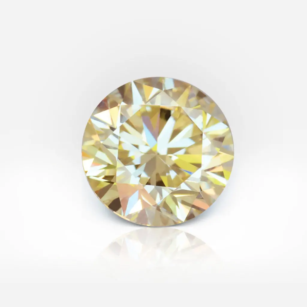 1.10 carat Light Yellow (W-X) VS2 Round Shape Diamond GIA