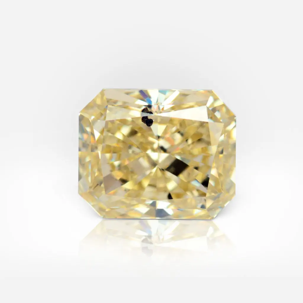 1.07 carat Fancy Yellow SI2 Radiant Shape Diamond GIA