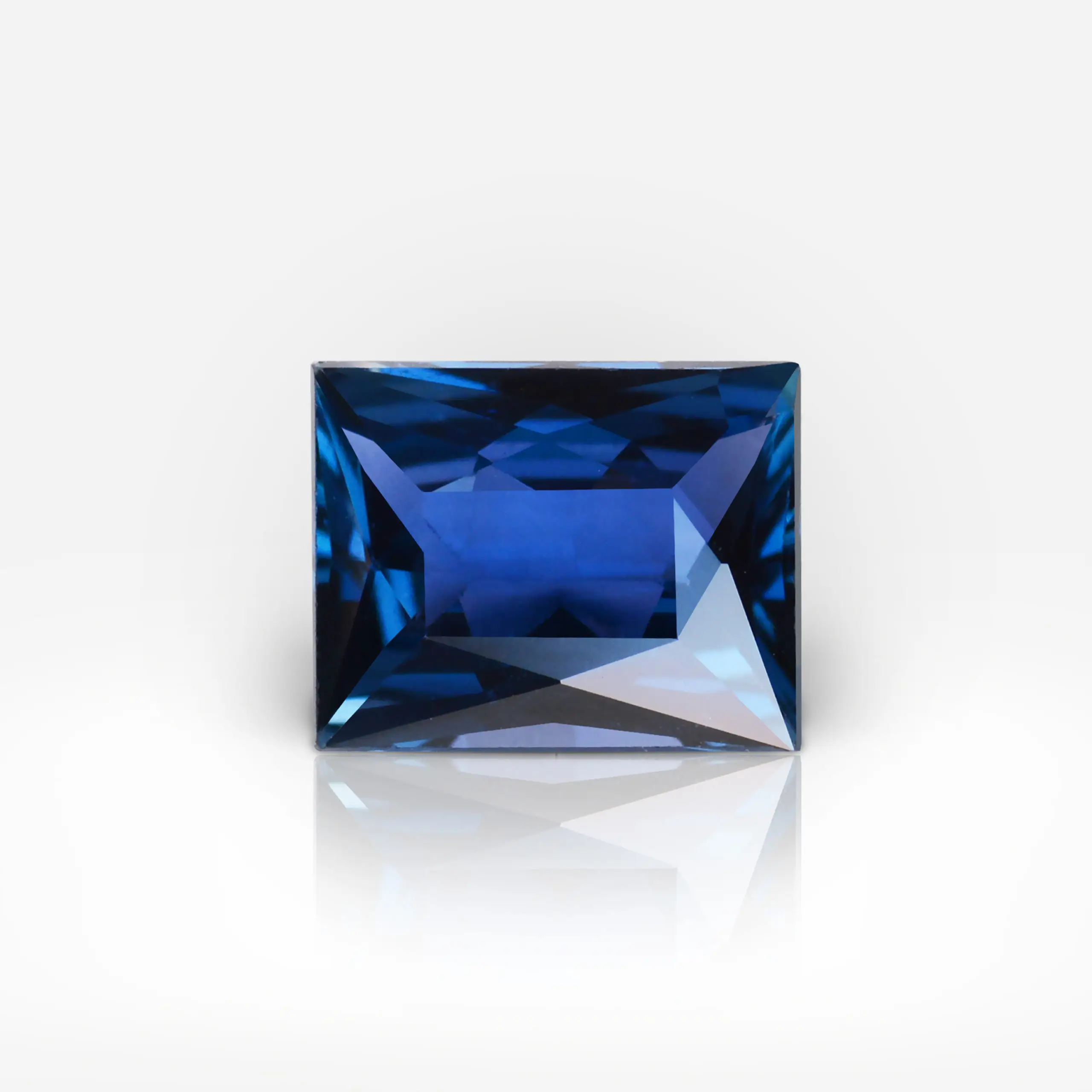 1.95 carat Rectangular Shape Tanzanian Blue Sapphire CLG - picture 1