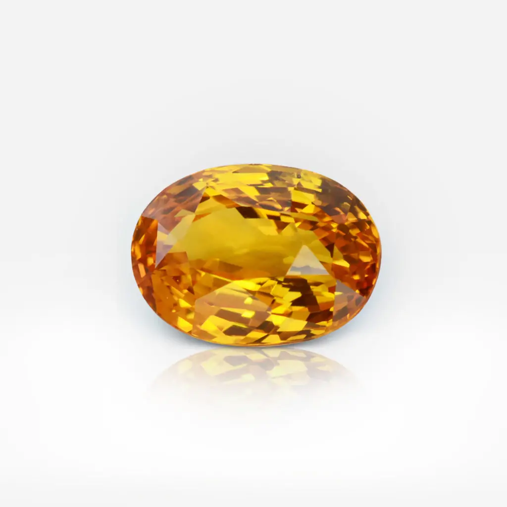 3.84 carat Oval Shape Sri Lankan Orange Sapphire - picture 1