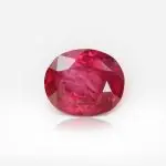 1.34 carat Oval Shape Vivid Red Tanzanian Ruby - thumb picture 1