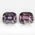 3.00 and 3.31 carat Pair of Cushion Shape Burmese Mauve Spinel - thumb picture 1
