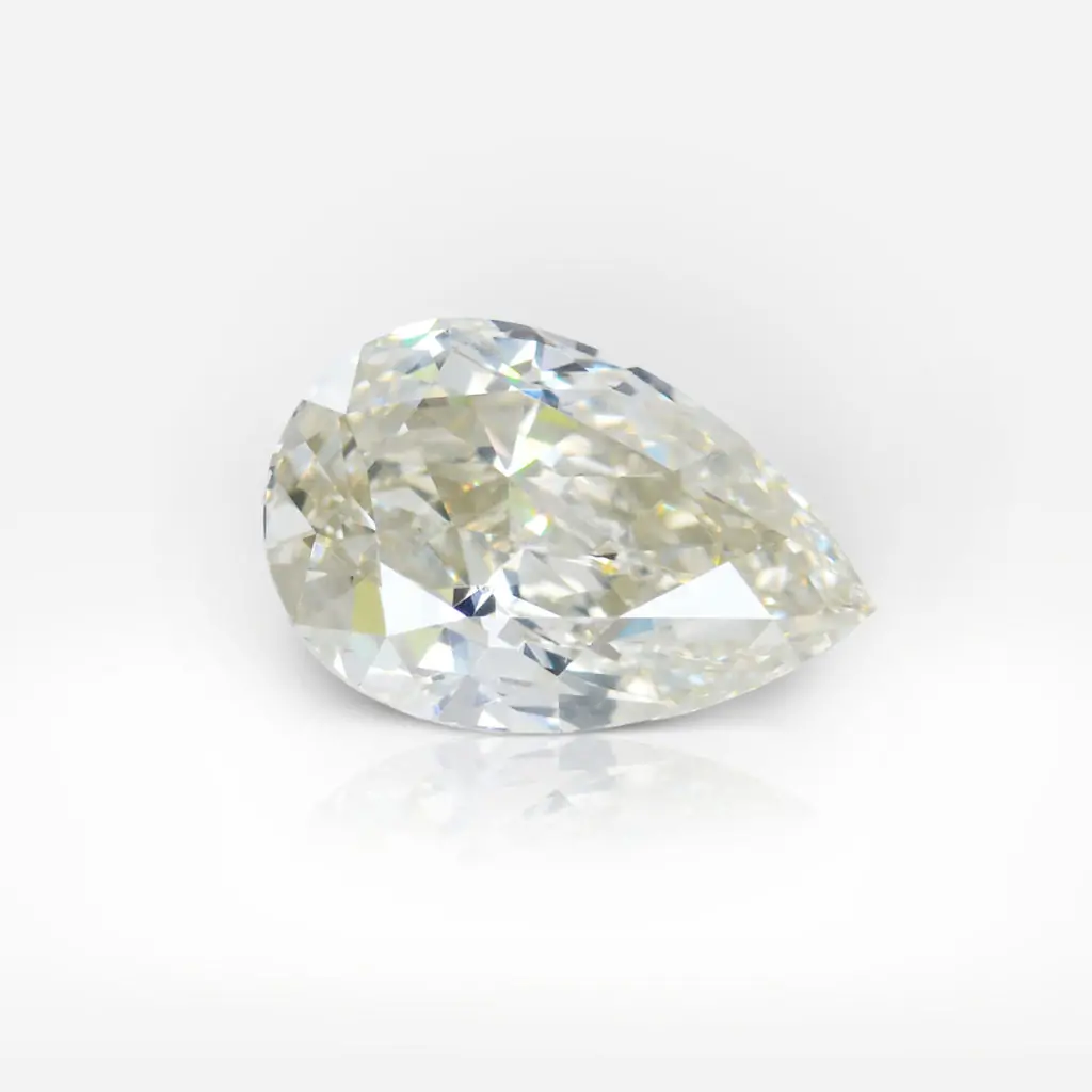 3.05 carat Fancy Light Brownish Greenish Yellow SI1 Pear Shape Diamond GIA - picture 1