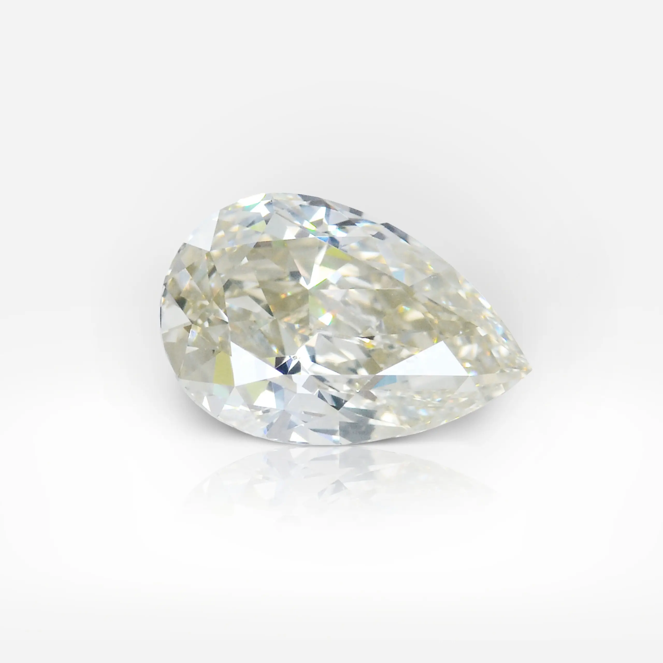 3.05 carat Fancy Light Brownish Greenish Yellow SI1 Pear Shape Diamond GIA - picture 1