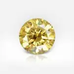 0.58 carat Fancy Vivid Yellow SI1 Round Shape Diamond GIA - thumb picture 1