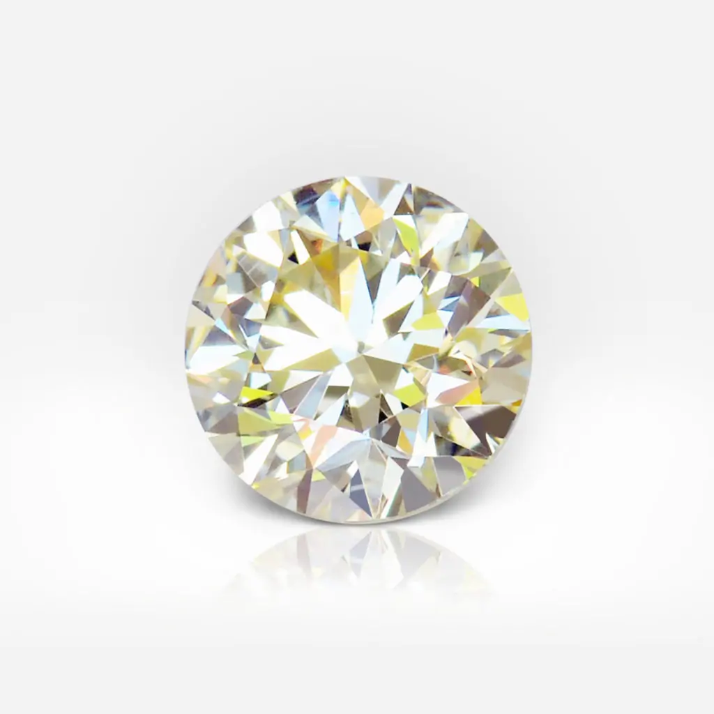 1.01 carat Yellow (Y-Z) SI1 Round Shape Diamond GIA