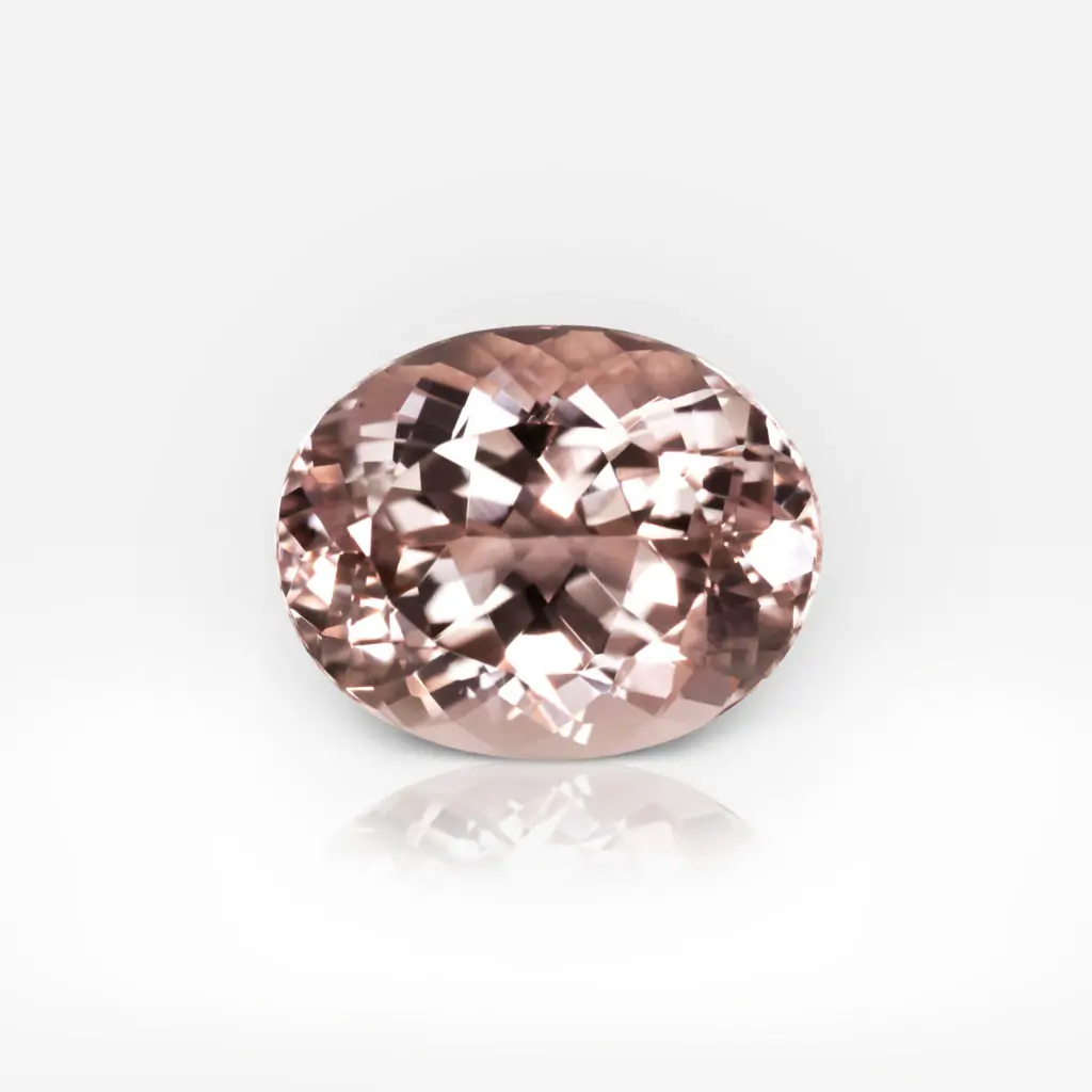 10.33 carat Oval Shape Pink Peach Brazilian Morganite