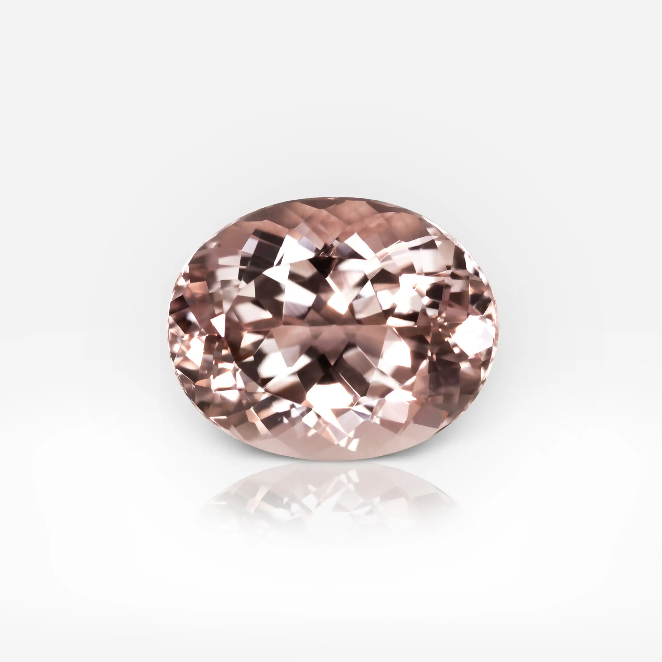 10.33 carat Oval Shape Pink Peach Brazilian Morganite - picture 1