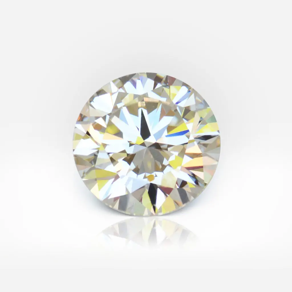 1.01 carat Yellow (O-P) VS1 Round Shape Diamond GIA